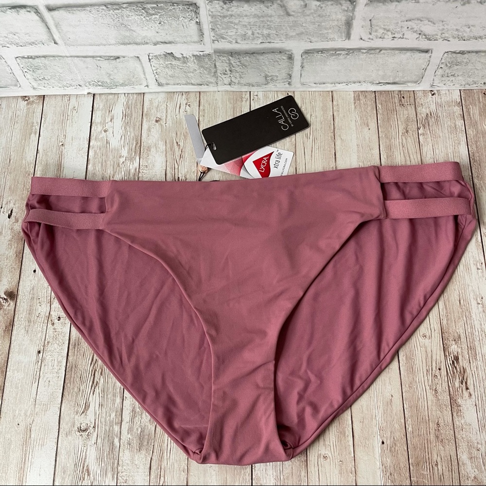 NEW CALIA BATHING SUIT BIKINI BOTTOMS MESA ROSE XL
